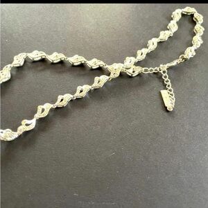 Napier rhinestone bridal choker necklace